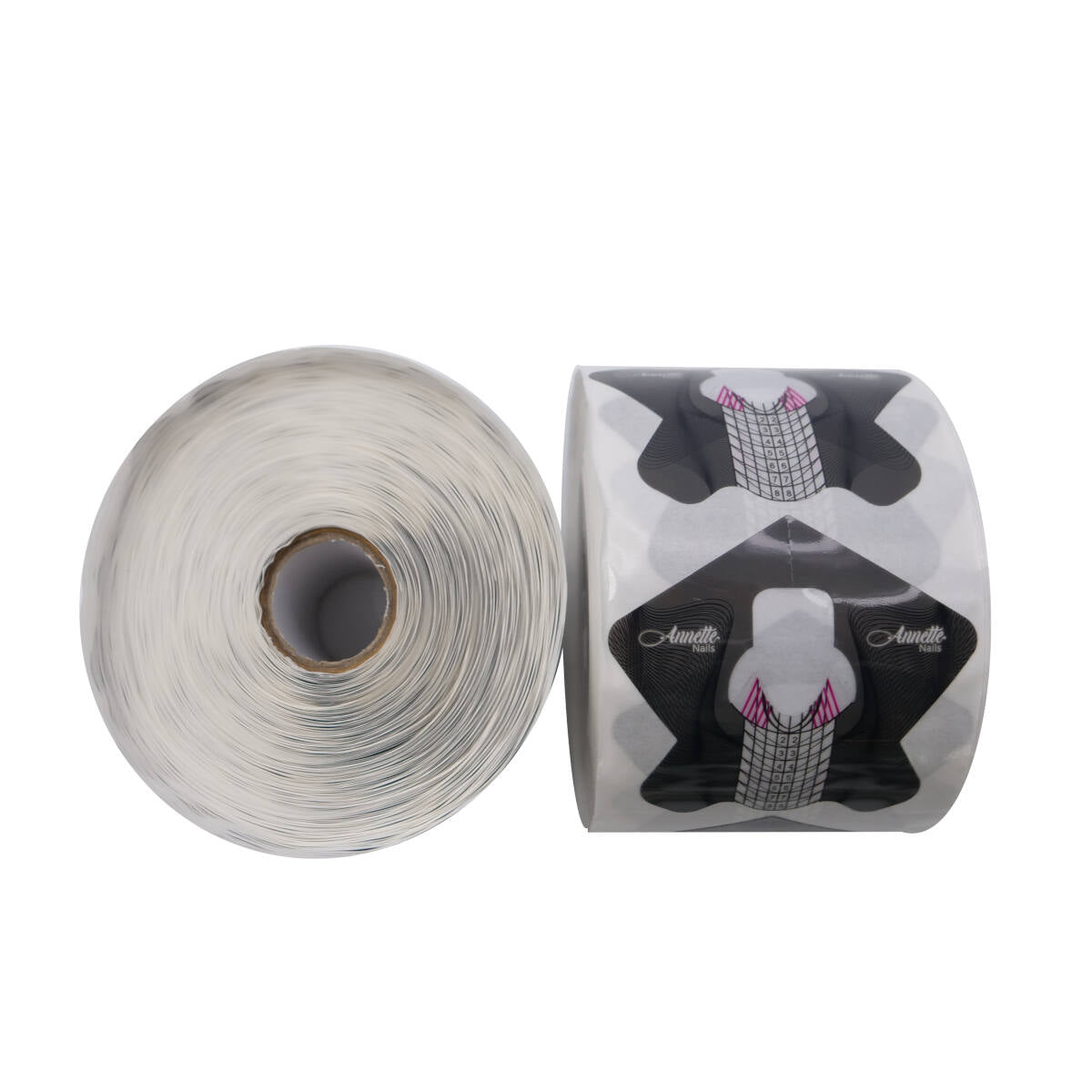 Șabloane AnnetteNails 500 buc / rolă din plastic – transparente