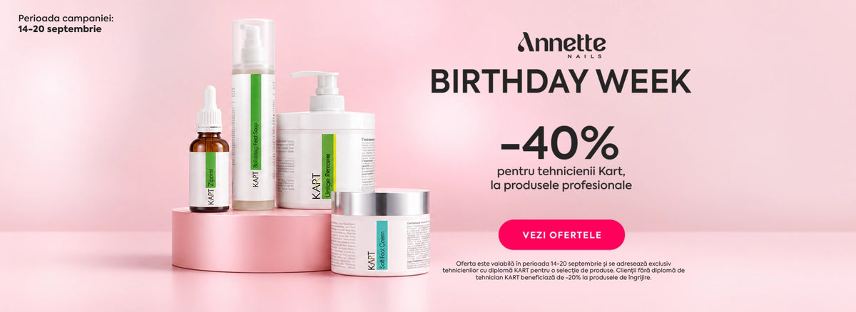 Până la -40% la produsele profesionale de pedichiură KART. 14-20 septembrie