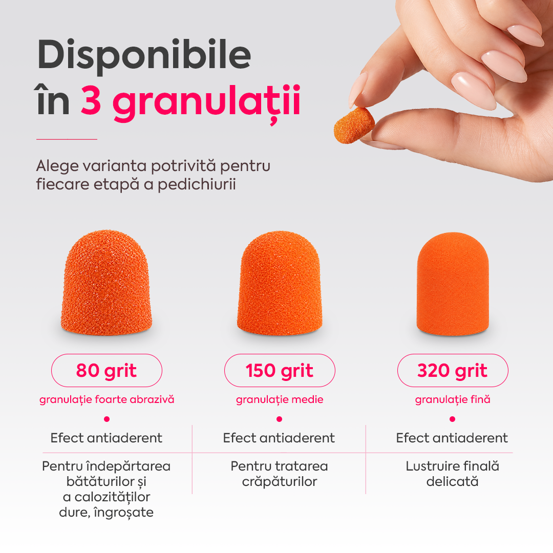 Capison Lukas SK PODO 7mm, mediu 150 grit, Set 10 buc