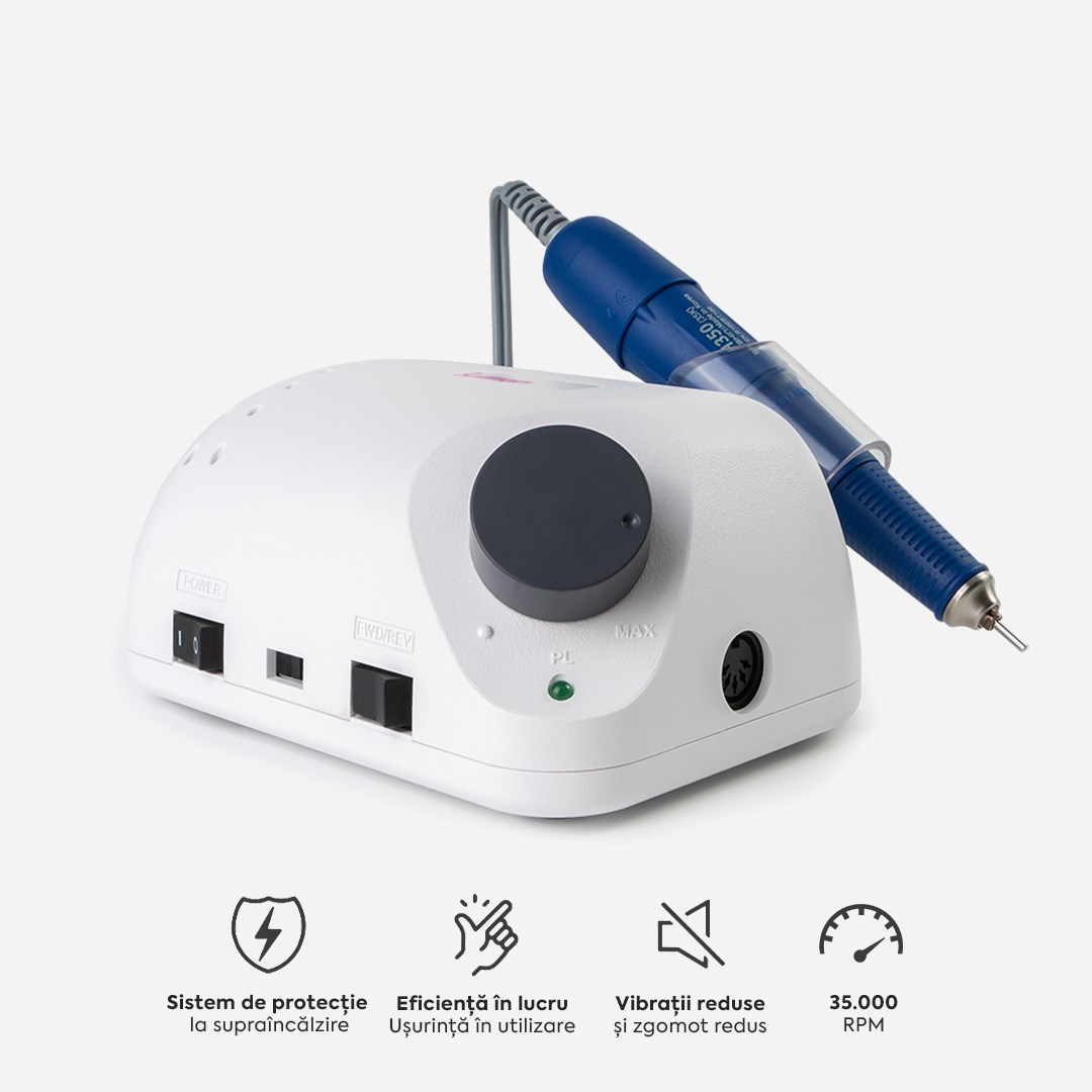 Freza Unghii Profesionala Brillian B210 Saeshin + Mandrina H350 Blue 35K RPM