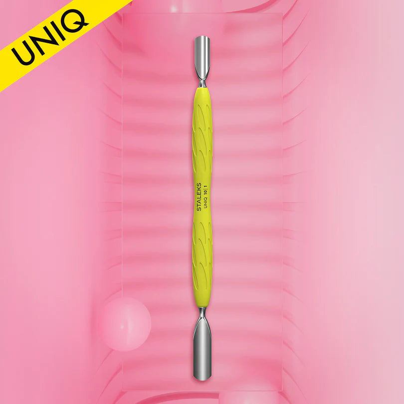 Pusher Unghii Staleks Pro Uniq PQ-10/1 cu Maner din Silicon