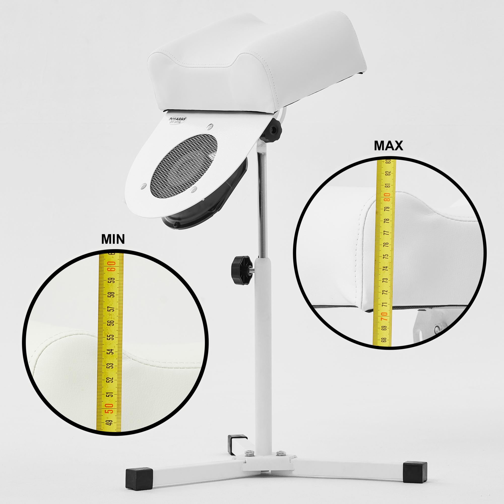 Aspirator pentru pedichiură Polarus PD-PRO (alb, cu suport)