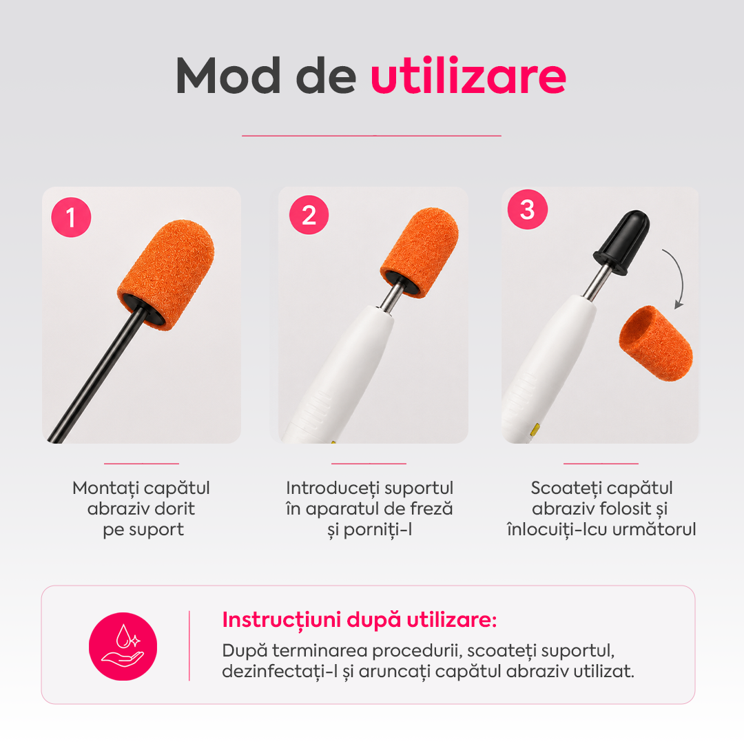 Capison Lukas SK PODO 7mm, dur 80 grit, Set 10 buc