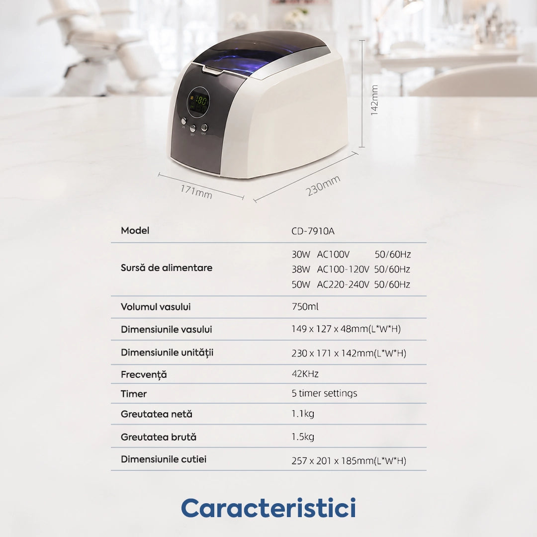 Aparat de curatare cu ultrasunete Codyson CD-7910