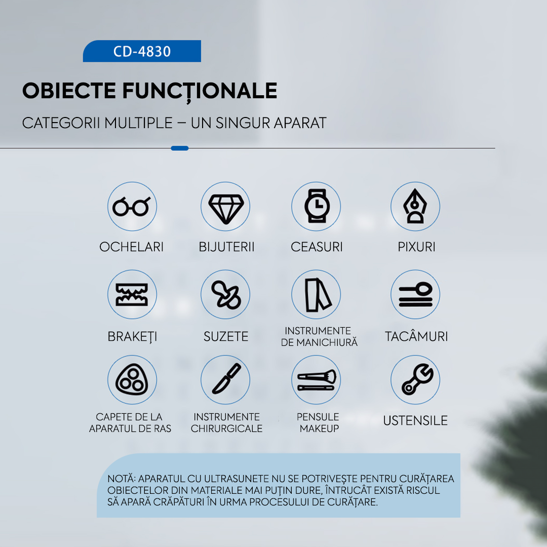 Aparat de curățare cu ultrasunete Codyson CD-4830