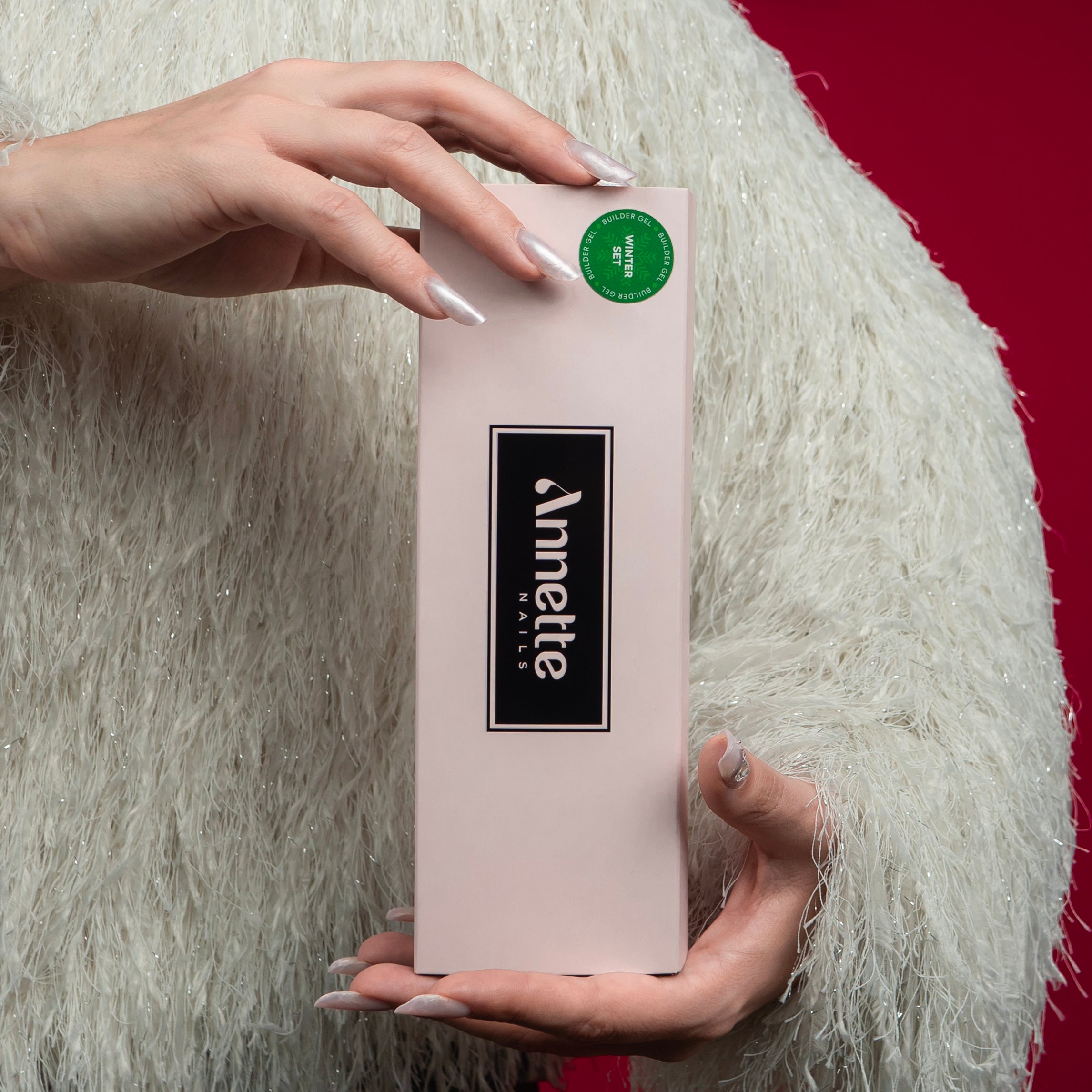 Winter Set Gel Unghii Constructie cu Efect 4 x 15ml Annette Nails GBK-02-S4-15