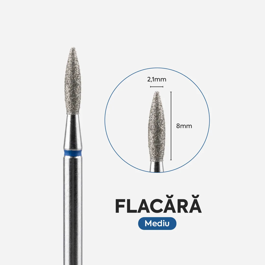 Capat Freza Diamantat Flacara 021/080 Albastru Annette Nails