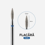 Capat Freza Diamantat Flacara 021/080 Albastru Annette Nails