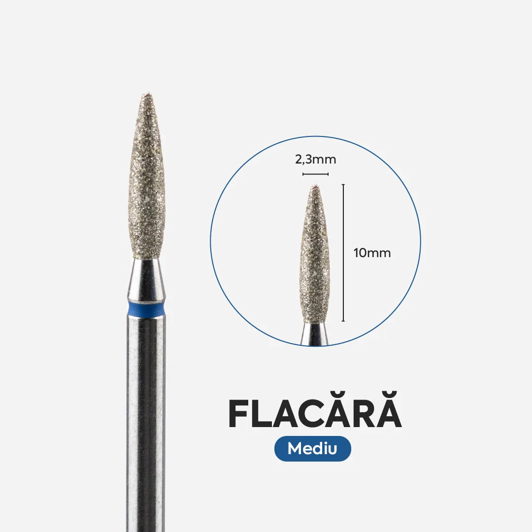 Capat Freza Diamantat Flacara 023/100 Albastru Annette Nails