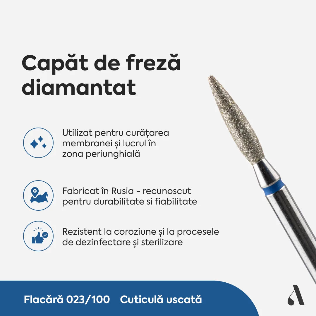 Capat Freza Diamantat Flacara 023/100 Albastru Annette Nails