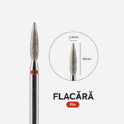 Capat Freza Diamantat Flacara 023/100 Rosu Annette Nails
