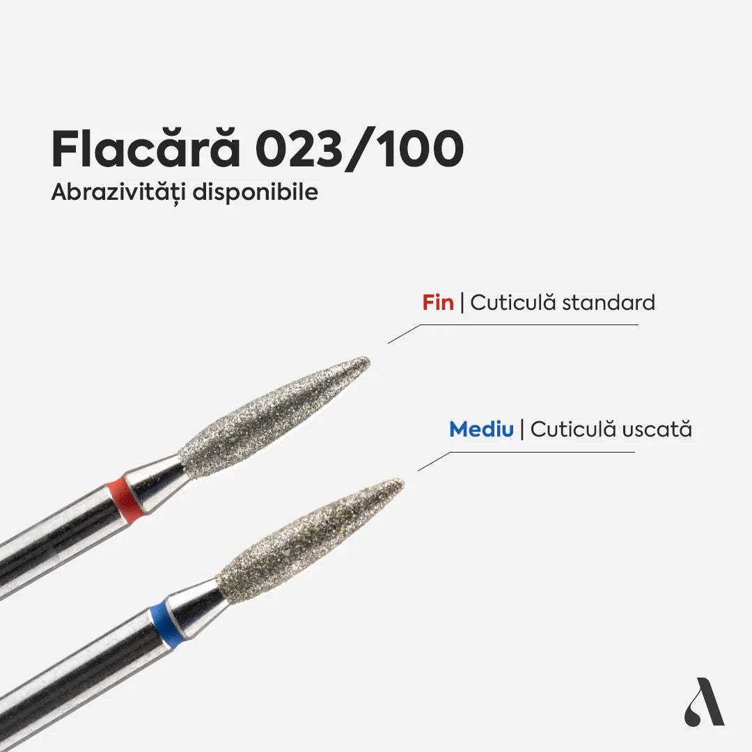 Capat Freza Diamantat Flacara 023/100 Rosu Annette Nails