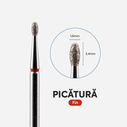 Capat Freza Diamantat Picatura 016/034 Rosu Annette Nails