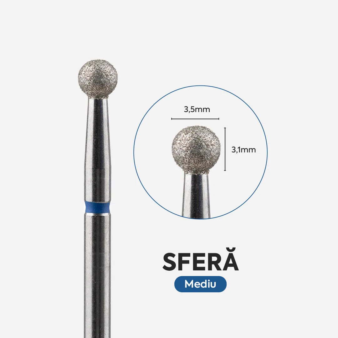 Capat Freza Diamantat Sfera 035/031 Albastru Annette Nails