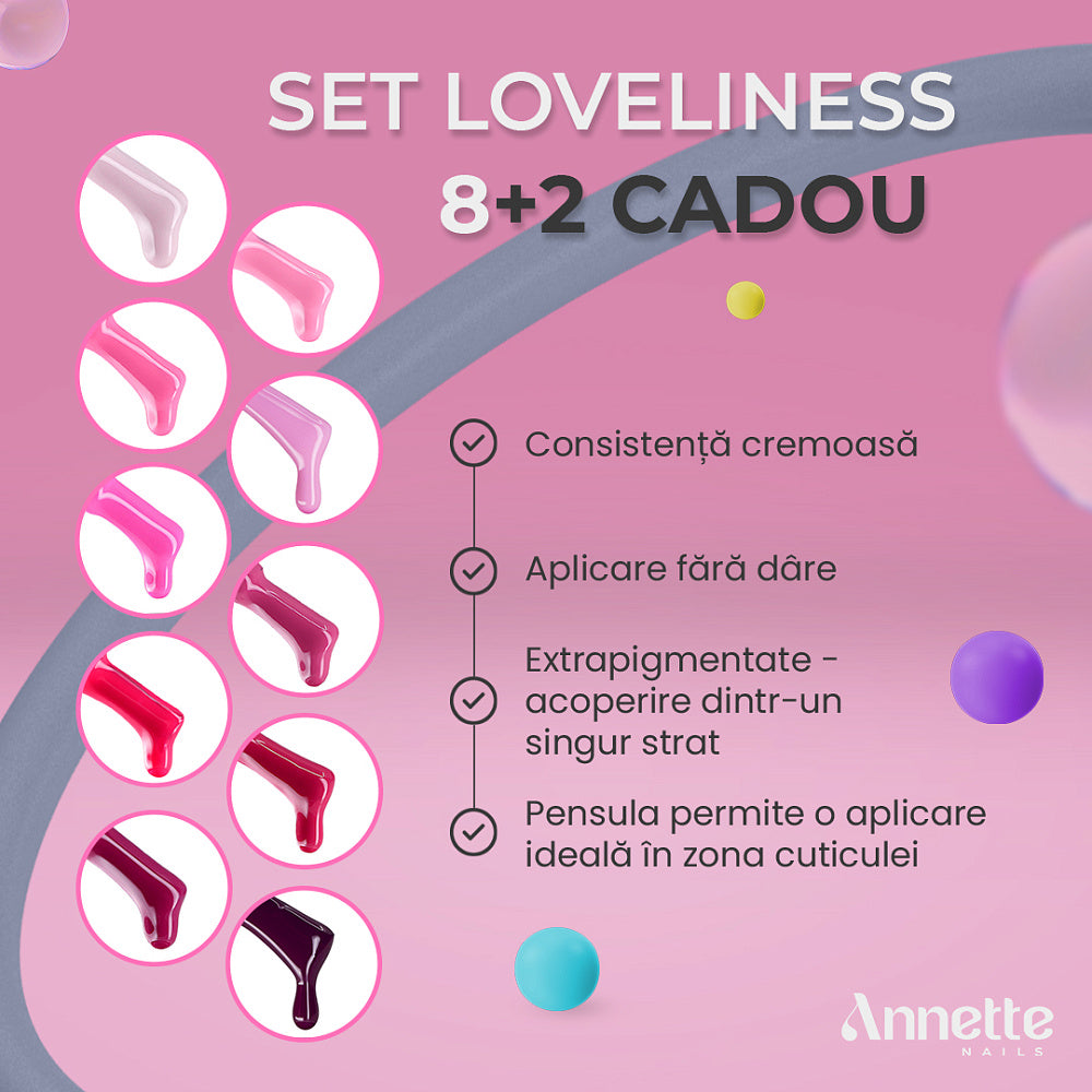 Colecția Loveliness - Set Oje Semipermanente