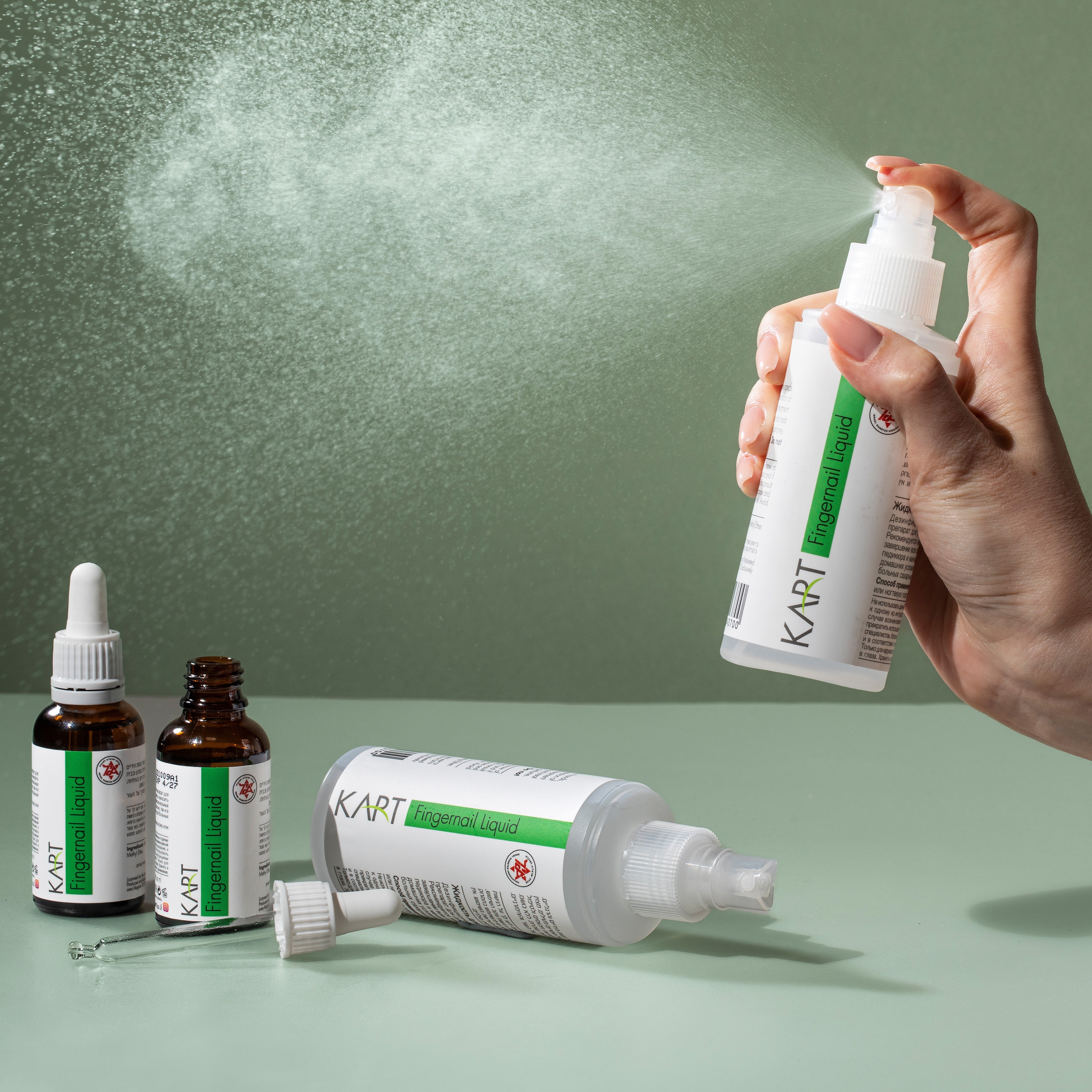 Fingernail Liquid cu Spray Kart - 150ml (7030)