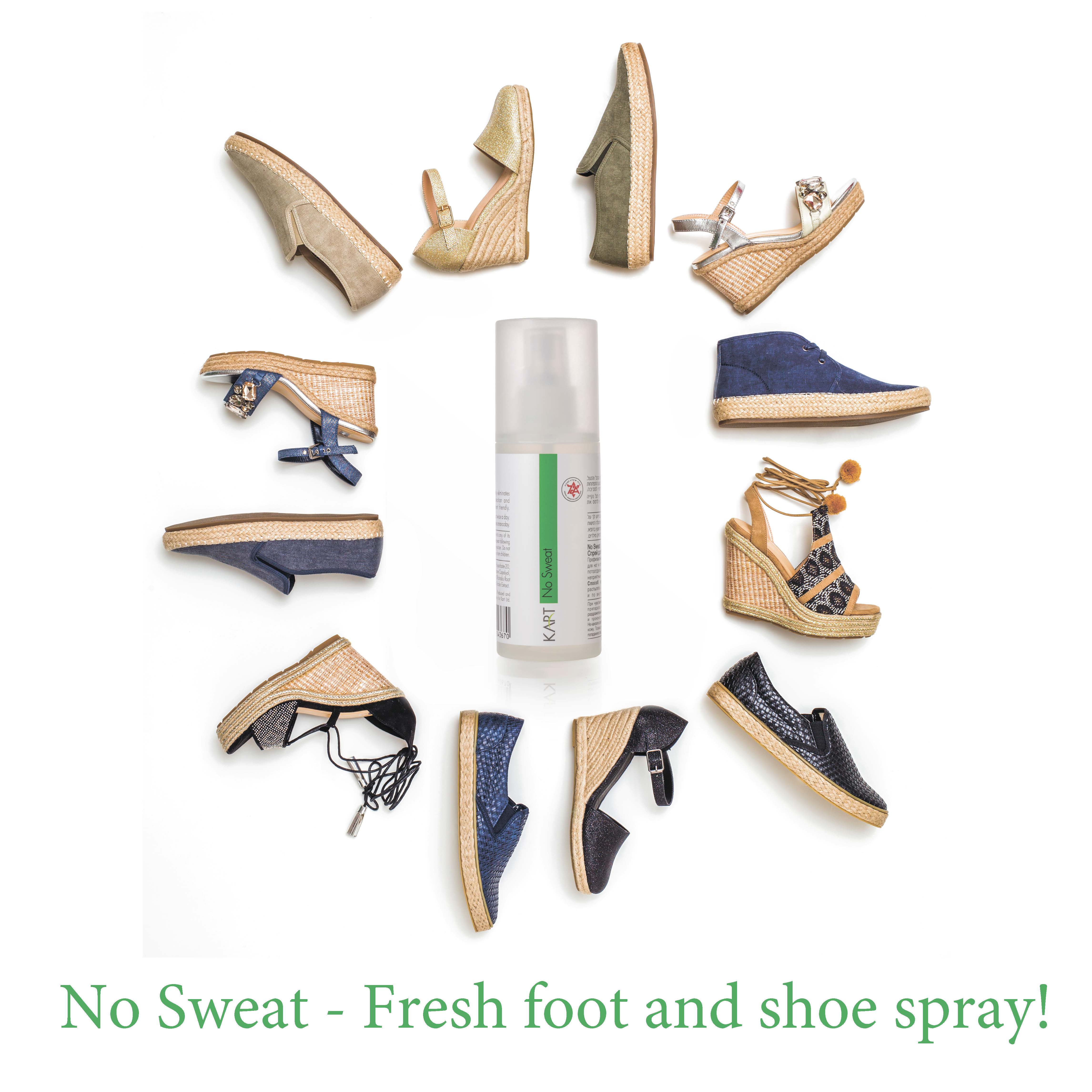 No Sweat Fresh Feet Spray Kart - 150ml (7018)