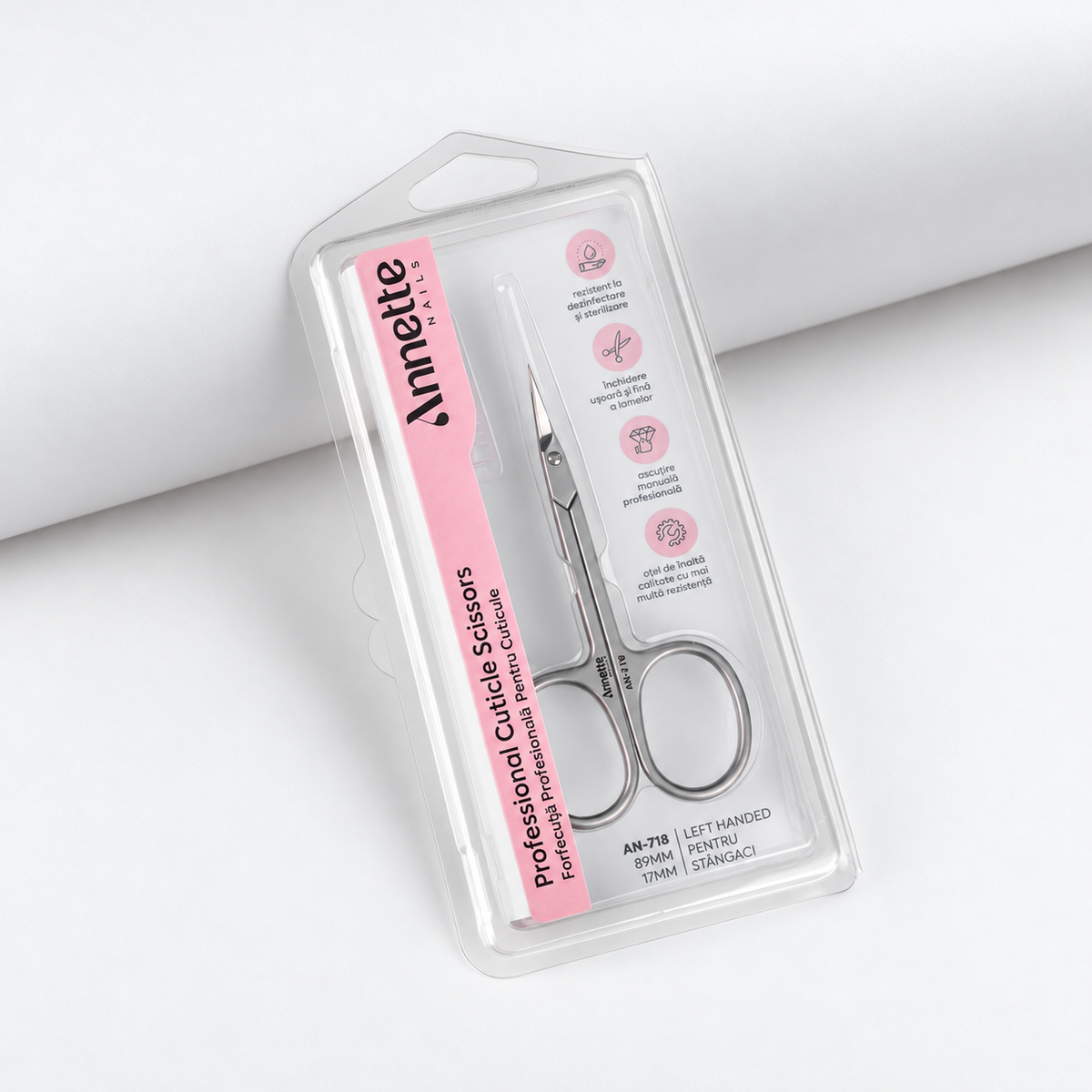 Forfecuta Cuticule Profesionala Pentru Stangaci Annette Nails AN-718