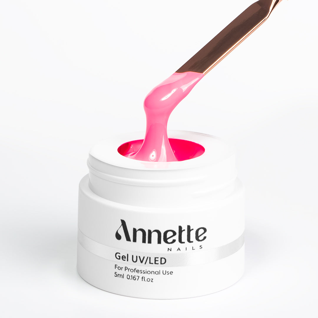 Paint Gel Solid Neon Pink 07 Wipe - 5ml Annette Nails GPS-07