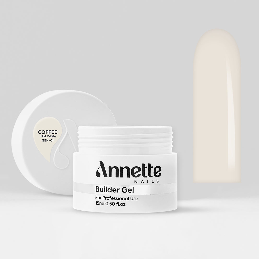 Gel Constructie Half Clear Coffee Flat White - 15ml Annette Nails GBH-01-15