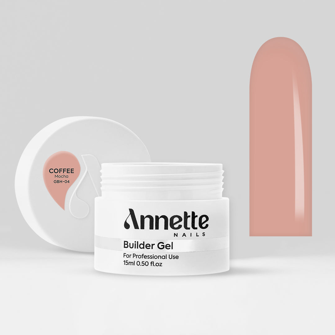 Gel Constructie Half Clear Coffee Mocha - 15ml Annette Nails GBH-04-15