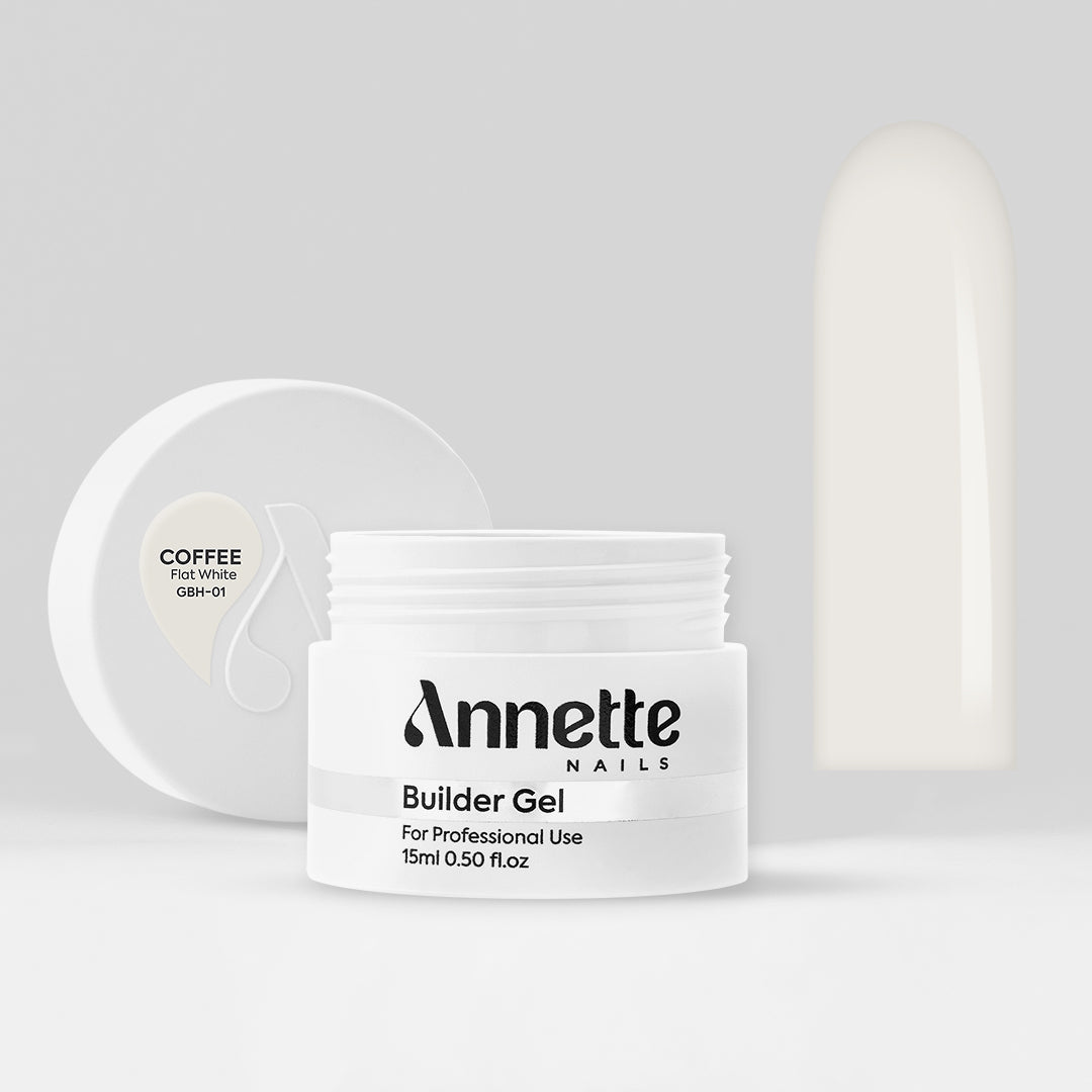 Gel Constructie Half Clear Coffee Flat White - 15ml Annette Nails GBH-01-15