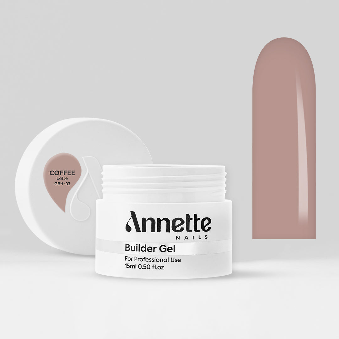 Gel Constructie Half Clear Coffee Latte - 15ml Annette Nails GBH-03-15