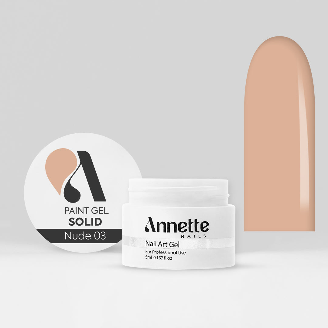 Paint Gel Solid Nude 03 Wipe - 5ml Annette Nails GPS-03