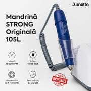 Mandrina Freza Saeshin Strong 210 / 105L 35K RPM - originala, viteza 35.000 RPM, sistem twist-lock