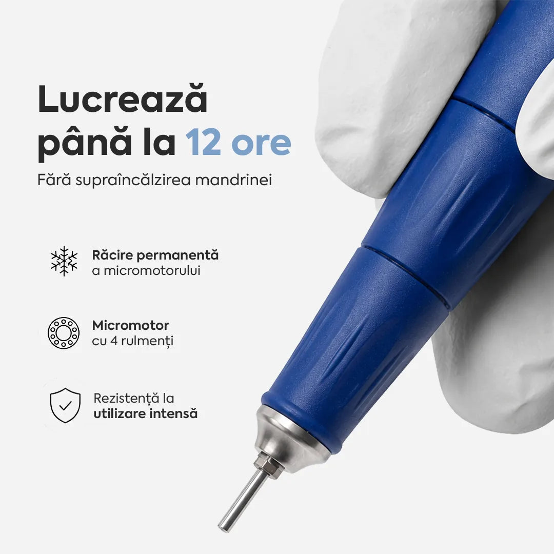 Mandrina Strong 105L - lucreaza pana la 12 ore fara supraincalzire, micromotor cu 4 rulmenti