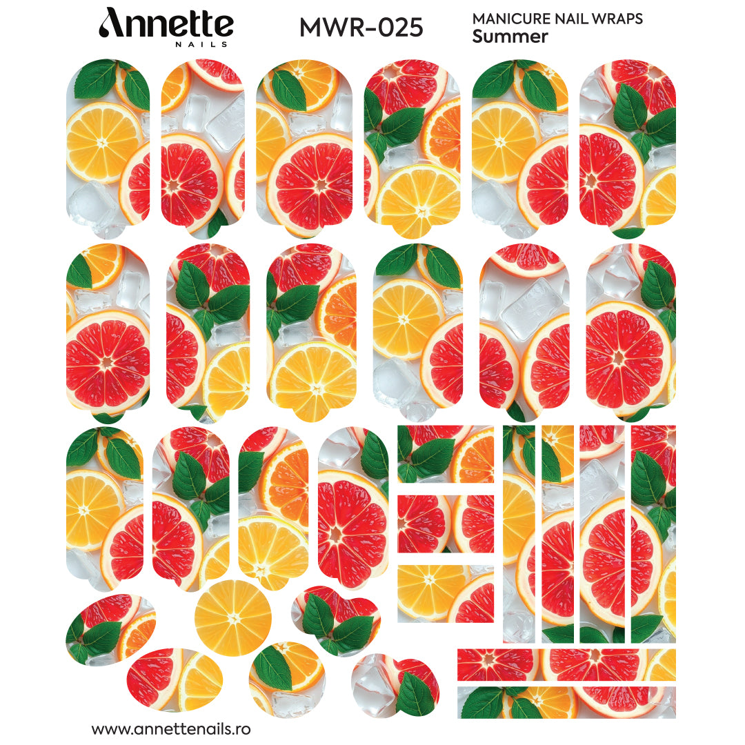 Nail Wraps Manichiura Summer 25 Annette Nails MWR-025