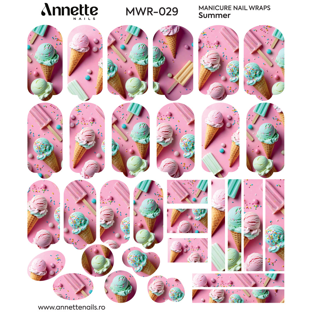 Nail Wraps Manichiura Summer 29 Annette Nails MWR-029