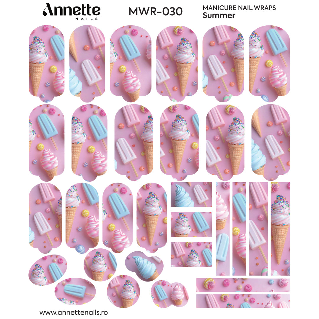 Nail Wraps Manichiura Summer 30 Annette Nails MWR-030