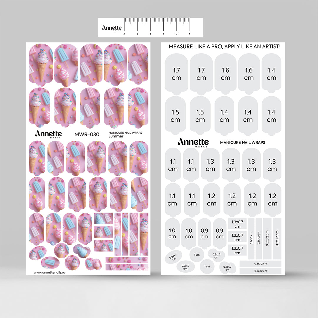 Nail Wraps Manichiura Summer 30 Annette Nails MWR-030