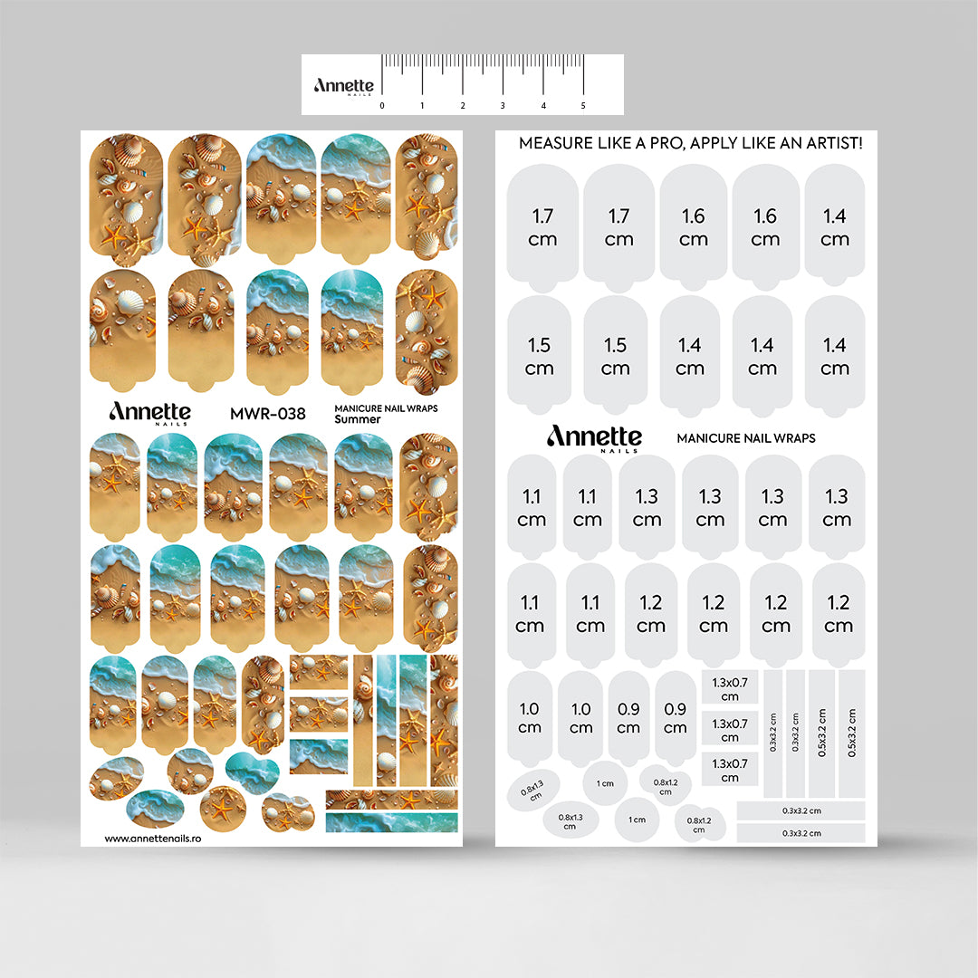 Nail Wraps Manichiura Summer 38 Annette Nails MWR-038