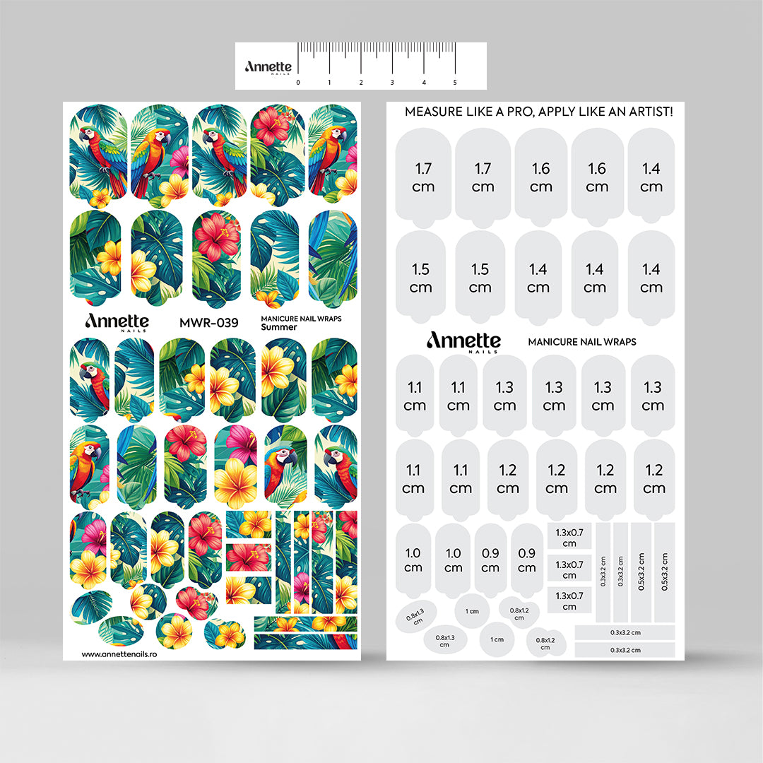 Nail Wraps Manichiura Summer 39 Annette Nails MWR-039