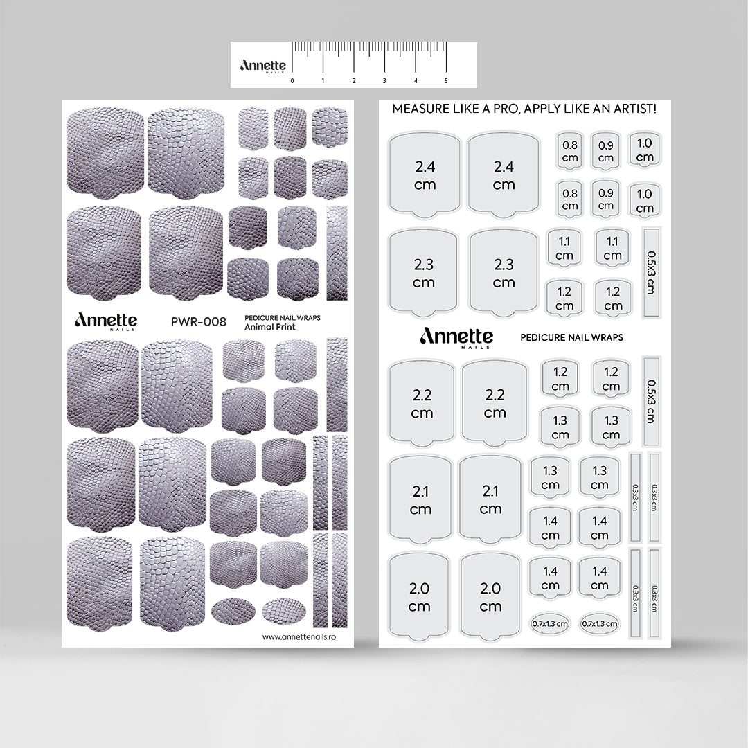 Nail Wraps Pedichiura Animal Print 8 Annette Nails PWR-008