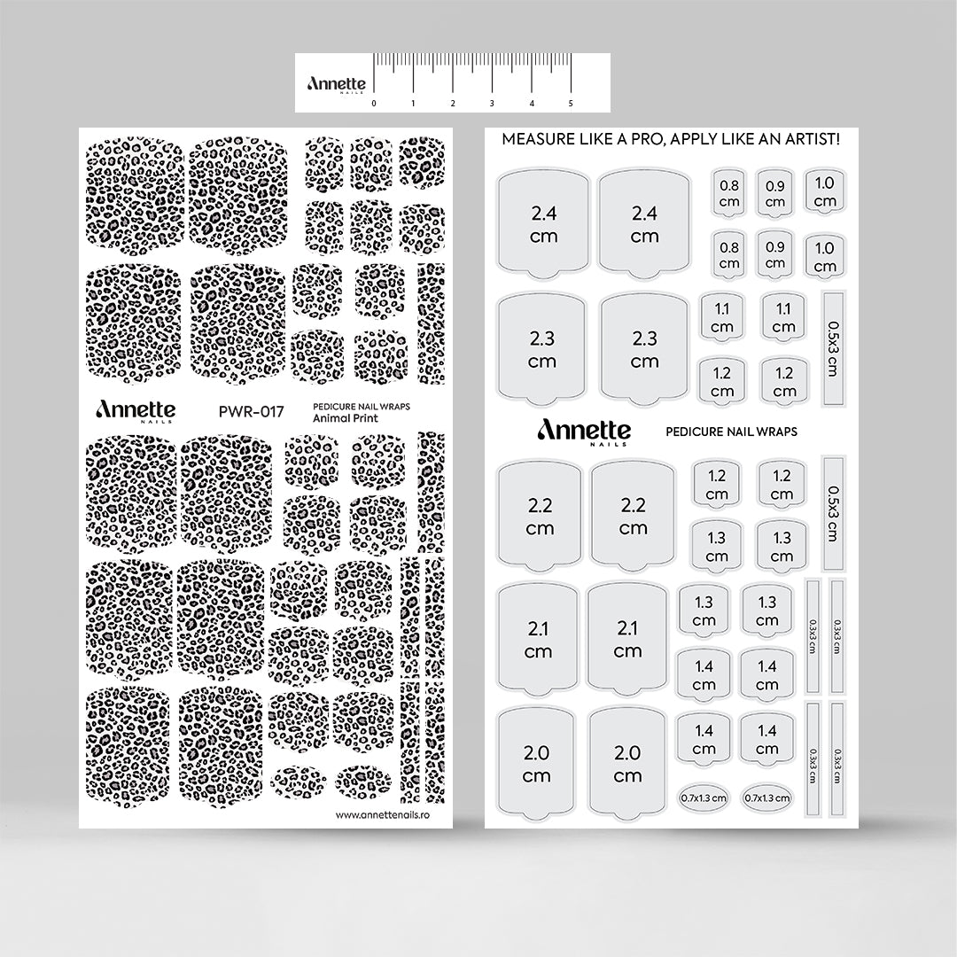 Nail Wraps Pedichiura Animal Print 17 Annette Nails PWR-017