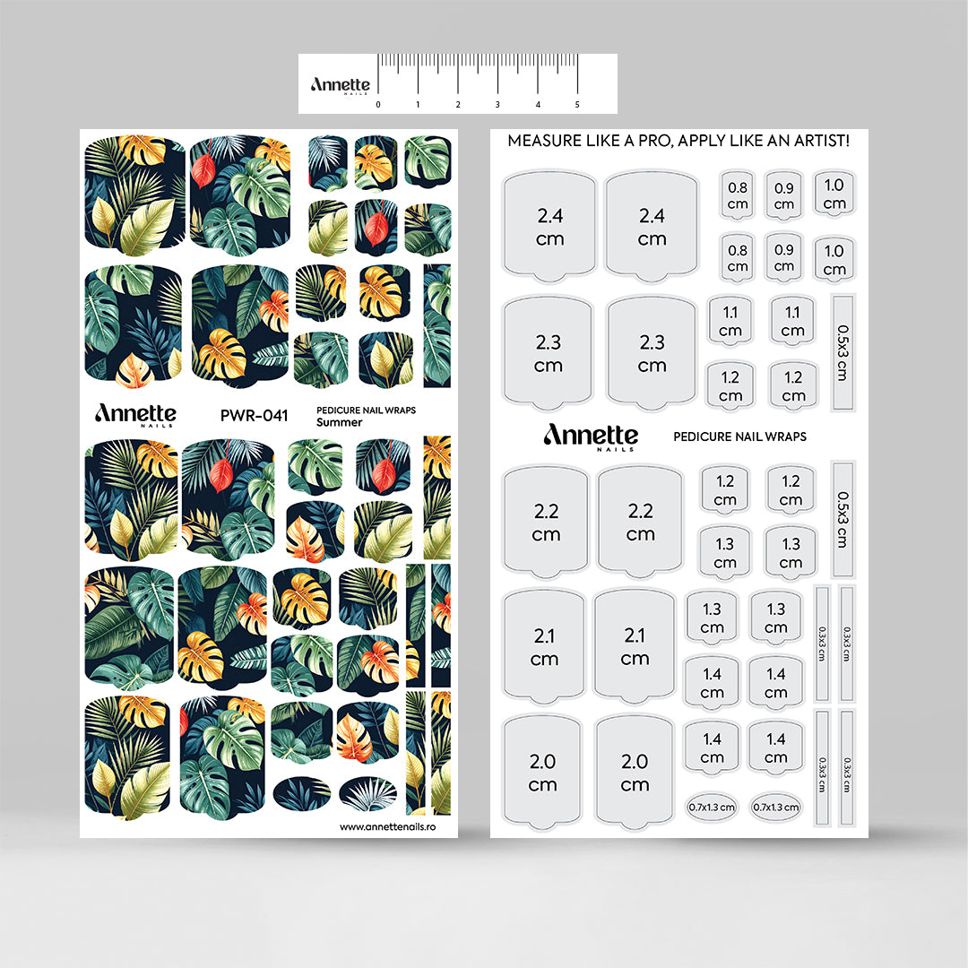 Nail Wraps Pedichiura Summer 41 Annette Nails PWR-041