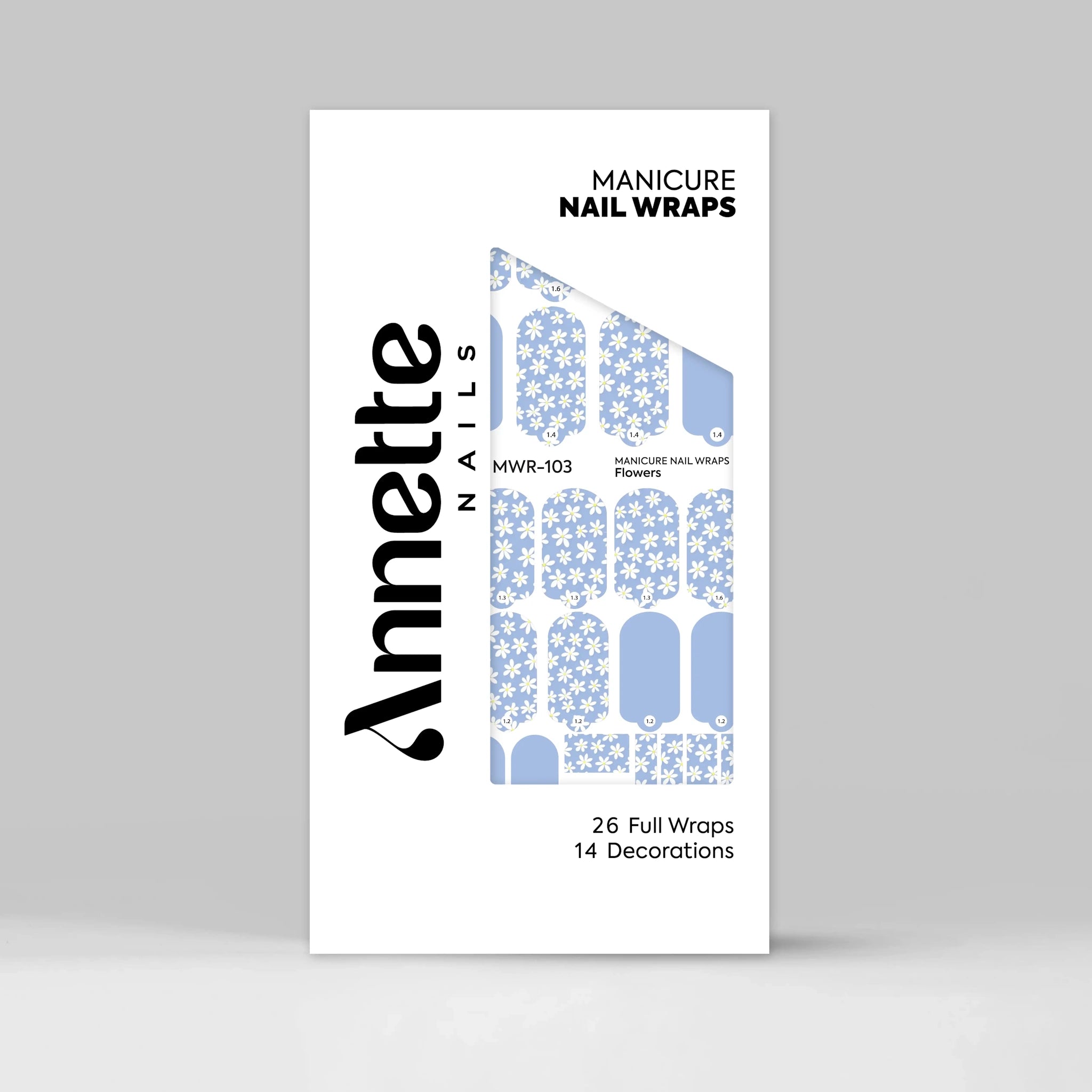 Nail Wraps Manichiura Flowers 103 Annette Nails MWR-103