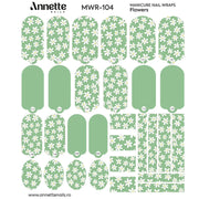 Nail Wraps Manichiura Flowers 104 Annette Nails MWR-104