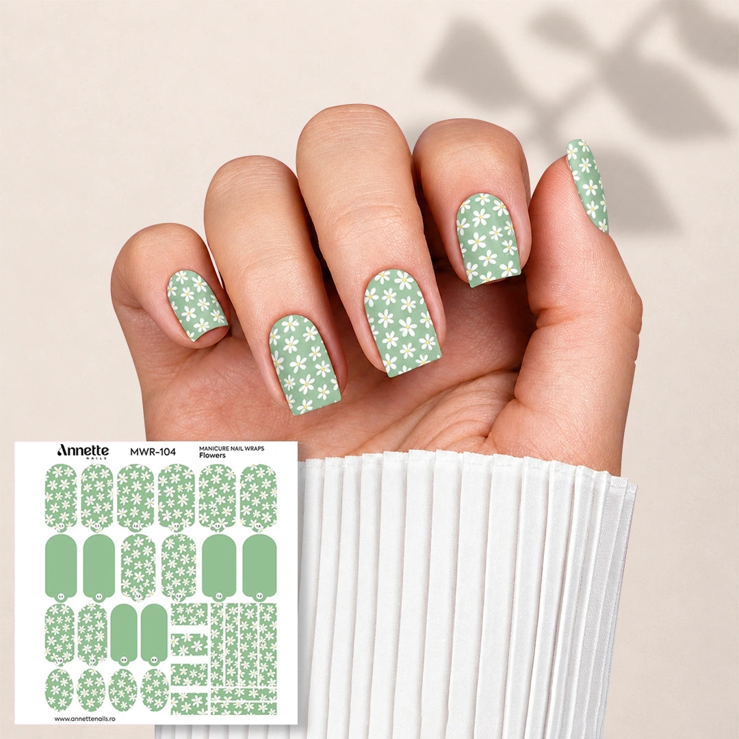 Nail Wraps Manichiura Flowers 104 Annette Nails MWR-104