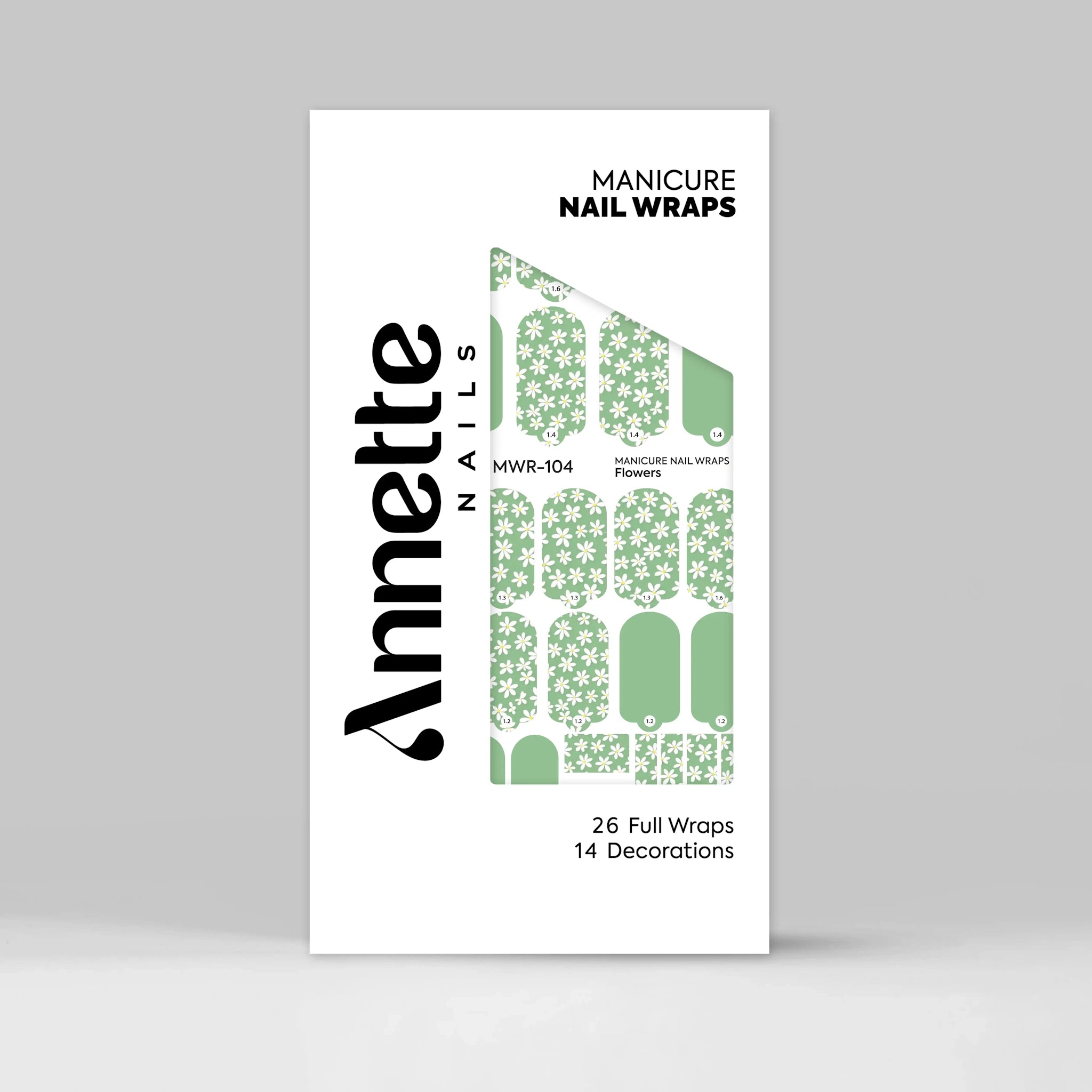 Nail Wraps Manichiura Flowers 104 Annette Nails MWR-104