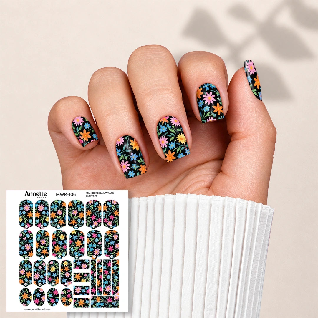 Nail Wraps Manichiura Flowers 106 Annette Nails MWR-106