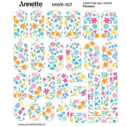 Nail Wraps Manichiura Flowers 107 Annette Nails MWR-107