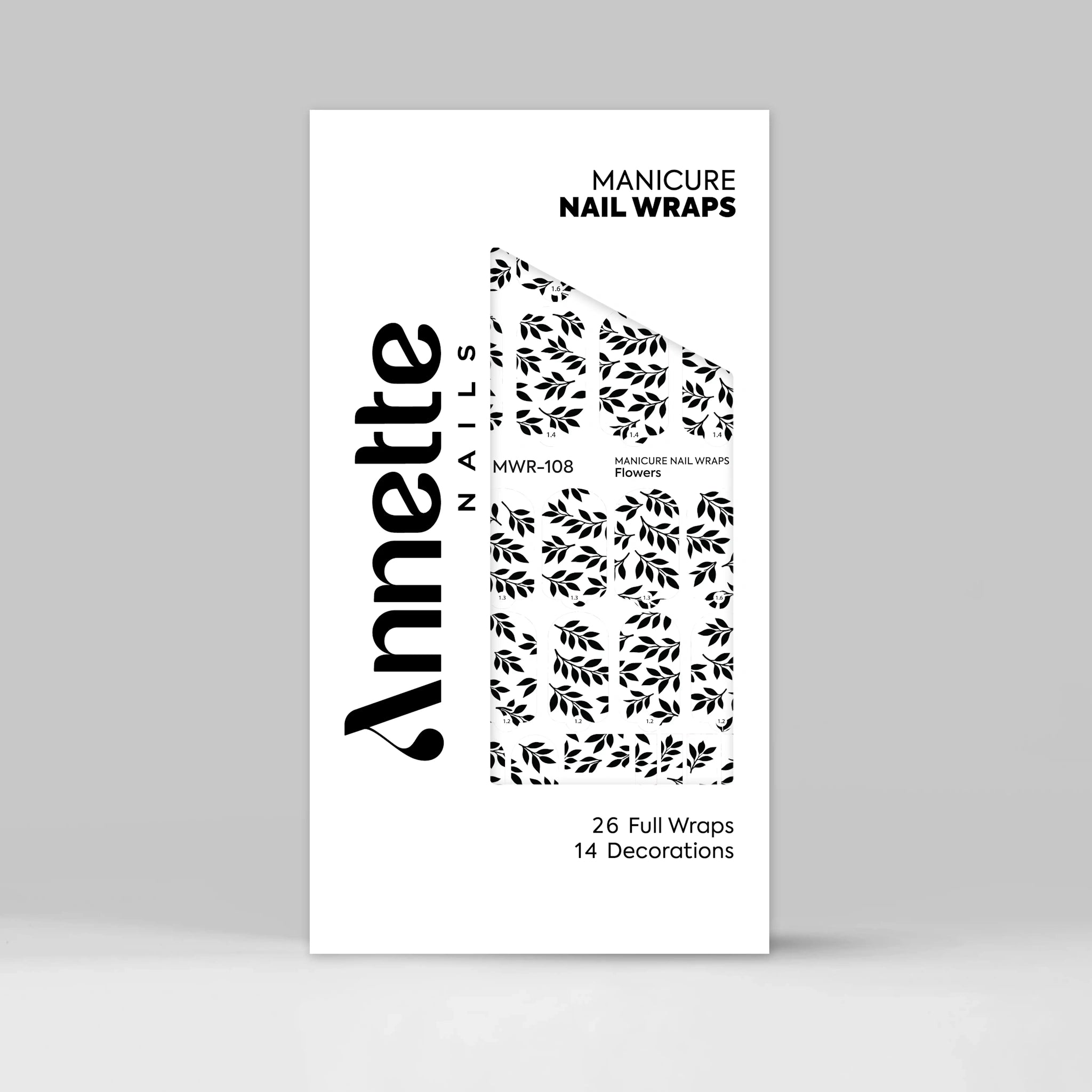 Nail Wraps Manichiura Flowers 108 Annette Nails MWR-108