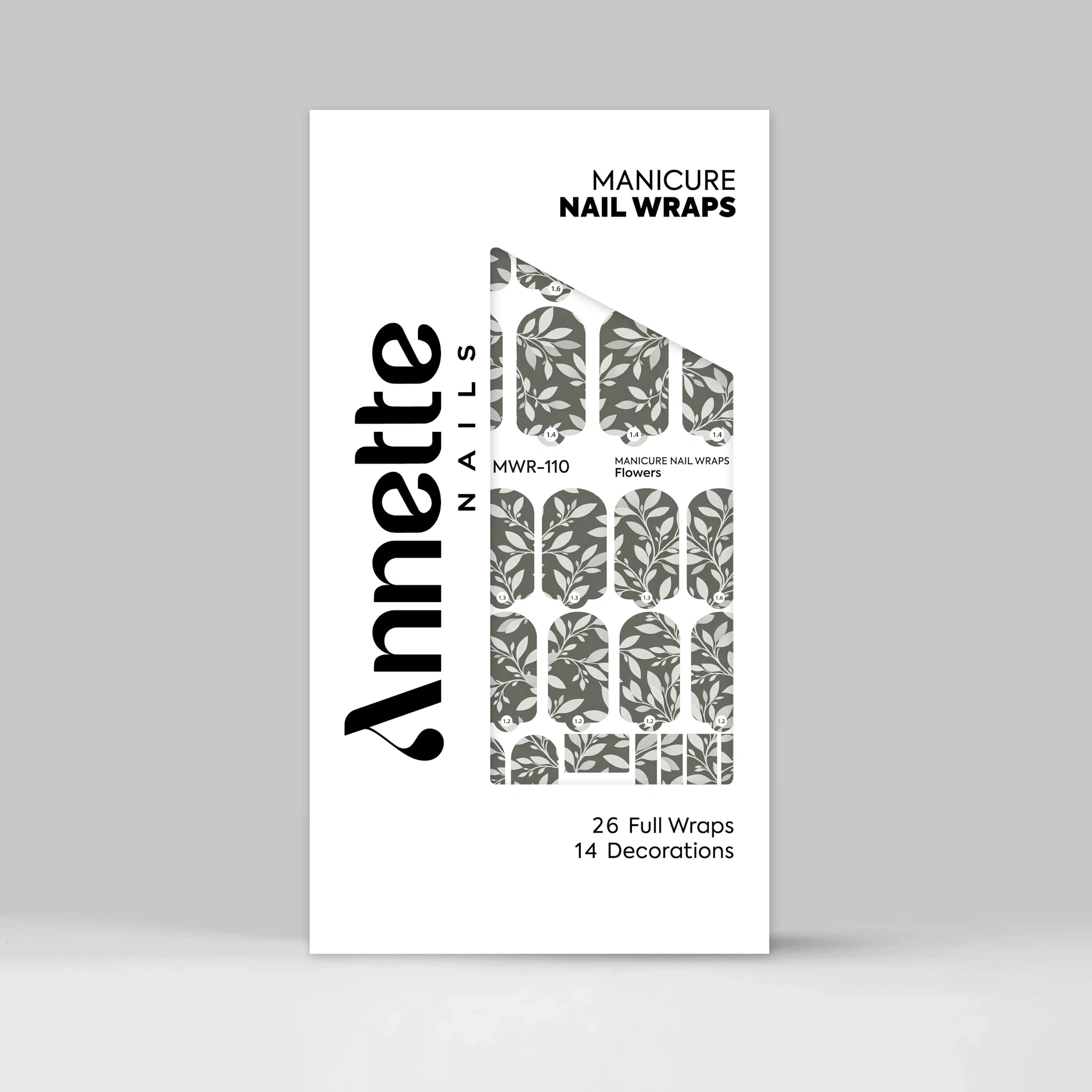 Nail Wraps Manichiura Flowers 110 Annette Nails MWR-110