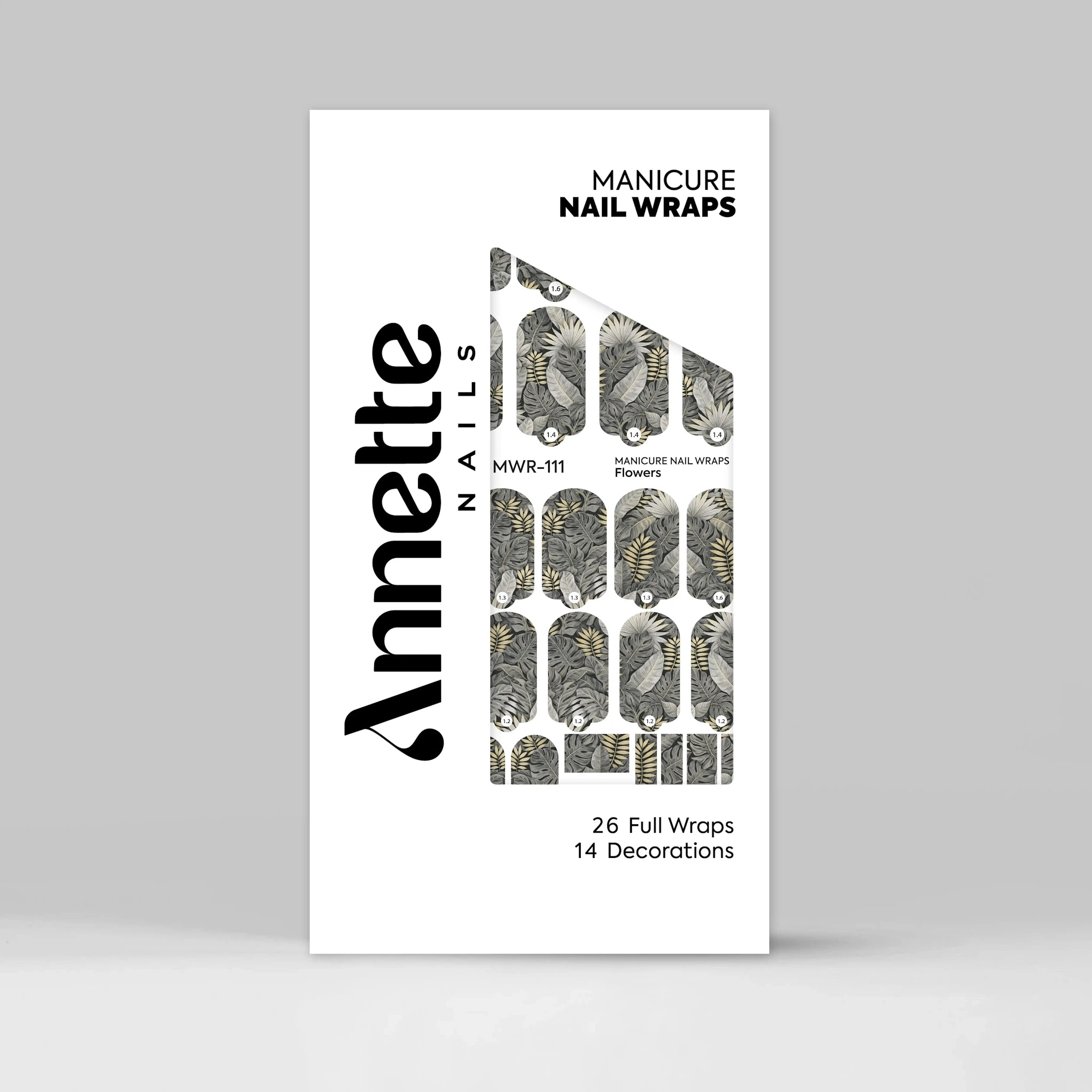 Nail Wraps Manichiura Flowers 111 Annette Nails MWR-111