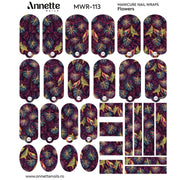 Nail Wraps Manichiura Flowers 113 Annette Nails MWR-113