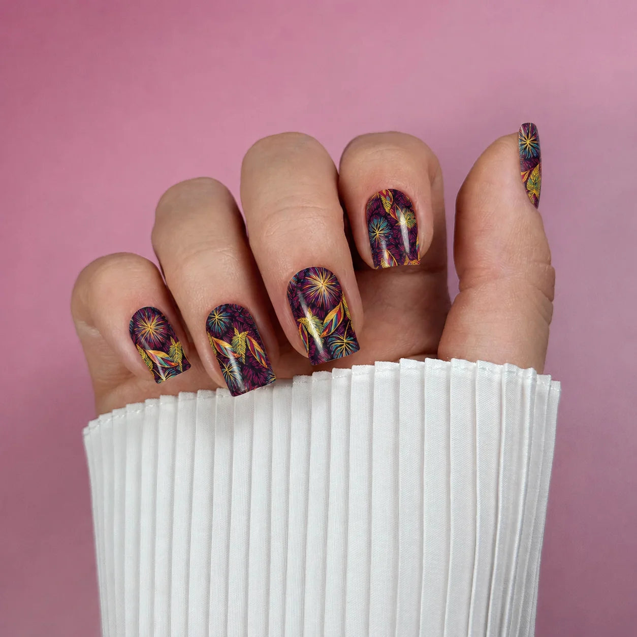 Nail Wraps Manichiura Flowers 113 Annette Nails MWR-113